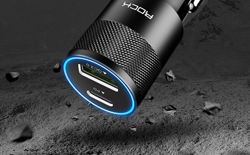 ROCK洛克USB車(chē)充包裝設(shè)計(jì)