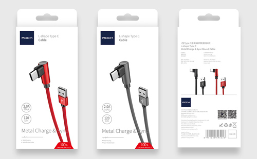 ROCK洛克USB充電線(xiàn)包裝設(shè)計(jì)