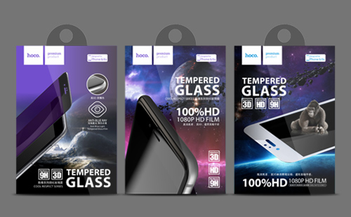 hoco.浩酷手機鋼化膜包裝設(shè)計