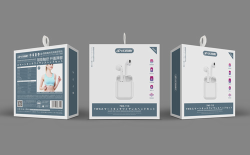 優(yōu)思耐無線藍牙耳機包裝設計